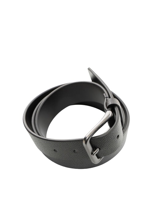 CASUAL PIN BUCKLE Curea de piele negru / bronz mat - Curele