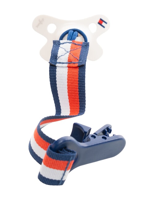 TH Set de 2 suzete + lanț alb - Salopete și ținute pentru bebeluși