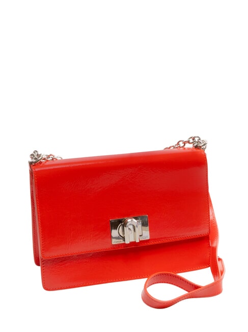 1927 Geantă de umăr, din piele foc - Genți femei