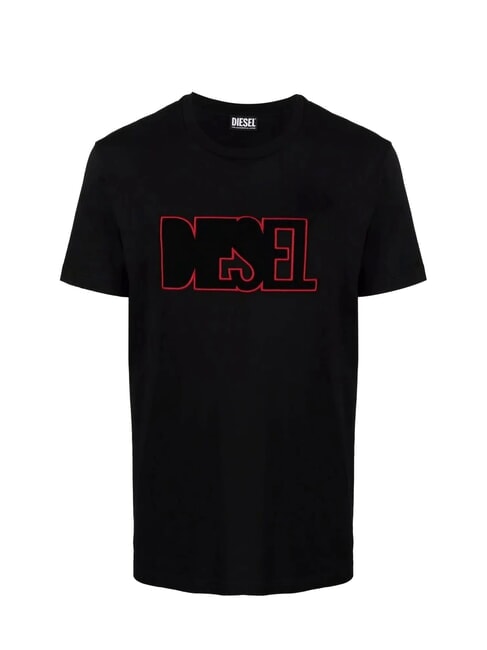 T-DIEGOR Tricou de bumbac negru - tricou