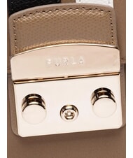 FURLA METROPOLIS Geantă de umăr mini noroi+negru+talc h - Genți femei - 4