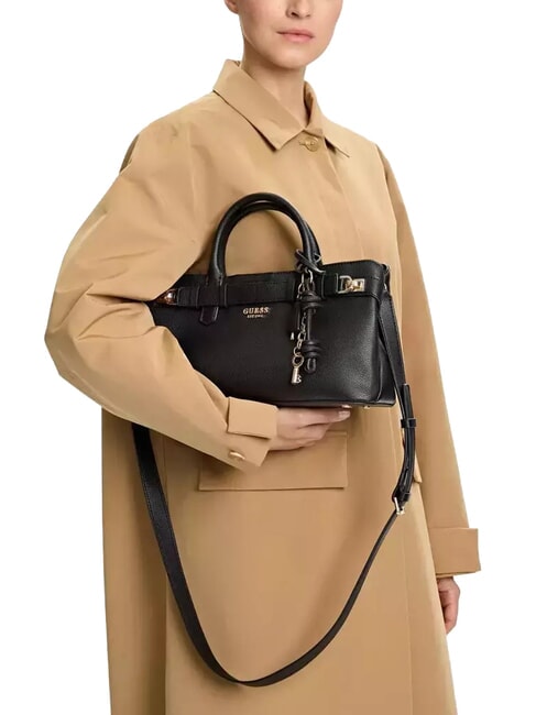 GREGORIA Geantă medie cu curea de umăr BLACK - Genți femei