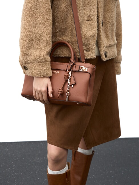 GREGORIA Geantă medie cu curea de umăr COGNAC - Genți femei