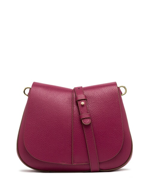 HELENA ROUND Geantă din piele cu curea dublă de umăr floare de deșert - Genți femei