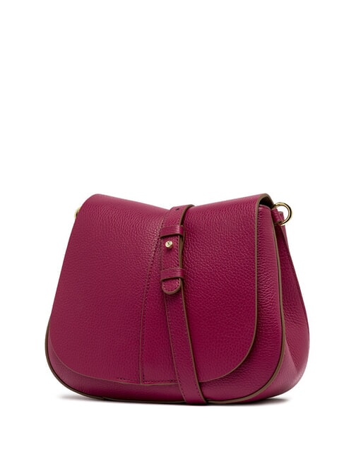 HELENA ROUND Geantă din piele cu curea dublă de umăr floare de deșert - Genți femei