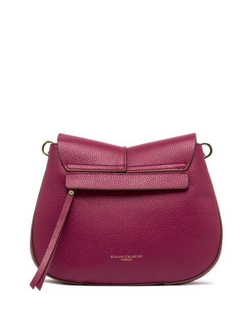 HELENA ROUND Geantă din piele cu curea dublă de umăr floare de deșert - Genți femei