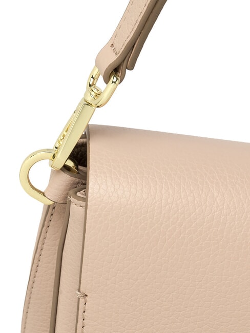 HELENA ROUND Geantă mică de umăr din piele sare roz - Genți femei