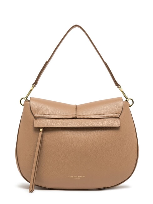 HELENA ROUND Geantă mică de umăr din piele lut - Genți femei