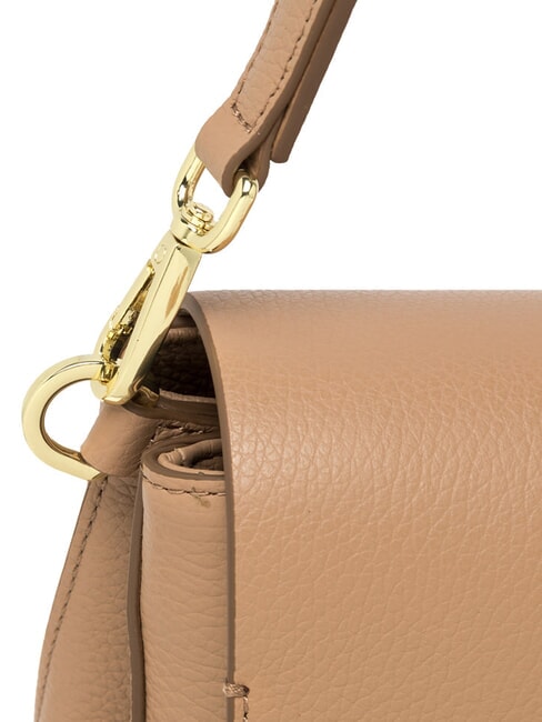 HELENA ROUND Geantă mică de umăr din piele lut - Genți femei