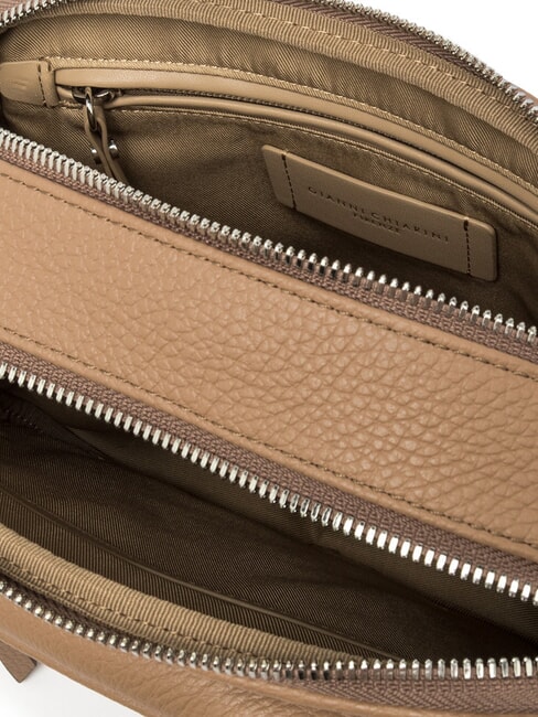 CARRE Geantă de umăr din piele cu curea de umăr lut - Genți femei