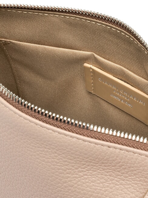 NORA POUCH Geanta din piele cu bareta de umar sare roz - Genți femei