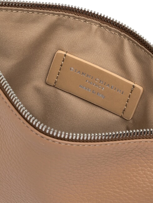 HERMY Geantă plic din piele cu curea de umăr lut - Genți femei