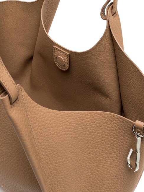 DUA Geantă mare de umăr din piele lut - Genți femei