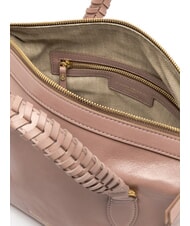 GIANNI CHIARINI ROXY Geantă de mână din piele cu curea de umăr sare roz - Genți femei - 5