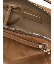 GIANNI CHIARINI ALIFA Geantă de mână din piele întoarsă cu curea de umăr caramel - Genți femei - 5