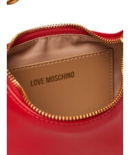 LOVE MOSCHINO CHAIN Geanta de mana mini, cu curea de umar RED - Genți femei - 6