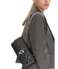 GUESS BESSEY Geanta convertibila cu clapa BLACK - Genți femei - 4