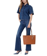 GUESS NOELLE 2  Geantă de cumpărături de umăr coniac ușor - Genți femei - 4