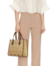 GUESS SILVANA Geanta de umar coniac / măsline - Genți femei - 3