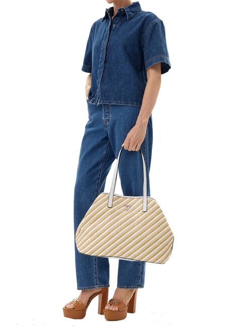 VIKKY II  Geanta de umar natural/alb - Genți femei