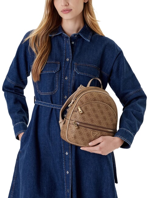 MANHATTAN 2 Rucsac mic 4G cu logo bujor LOGO LAPTE - Genți femei