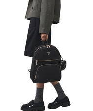 GUESS POWER PLAY 2 Rucsac din nailon BLACK - Genți femei - 4