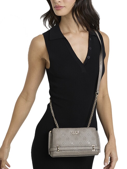 ZARELA  Geanta de umar logo taupe închis - Genți femei