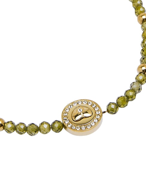 ARM PARTY Bratara cu margele aur galben/verde - Brățări