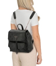 GUESS CRESIDIA II Rucsac cu buzunar logo negru - Genți femei - 5