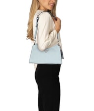 GUESS CRESIDIA Geantă de umăr cu logo în relief albastru pudra - Genți femei - 4