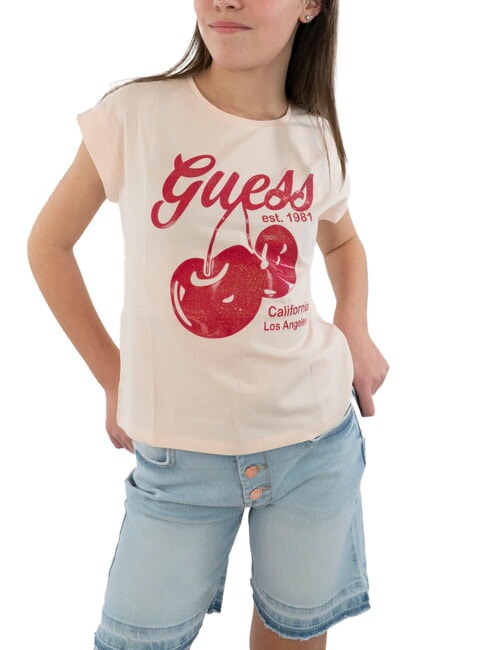 KIDS MIDI Tricou cu mânecă scurtă roz elegant - Tricou copil