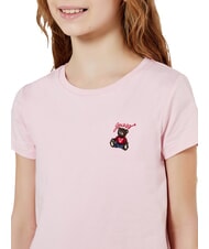 GUESS KIDS Tricou cu m&acirc;necă scurtă și ursuleț de pluș roz vată de zahăr - Tricou copil - 6