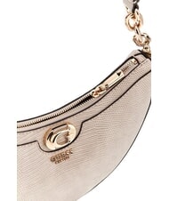 GUESS ORLINA Geantă de umăr cu imprimeu de șopârlă taupe - Genți femei - 3