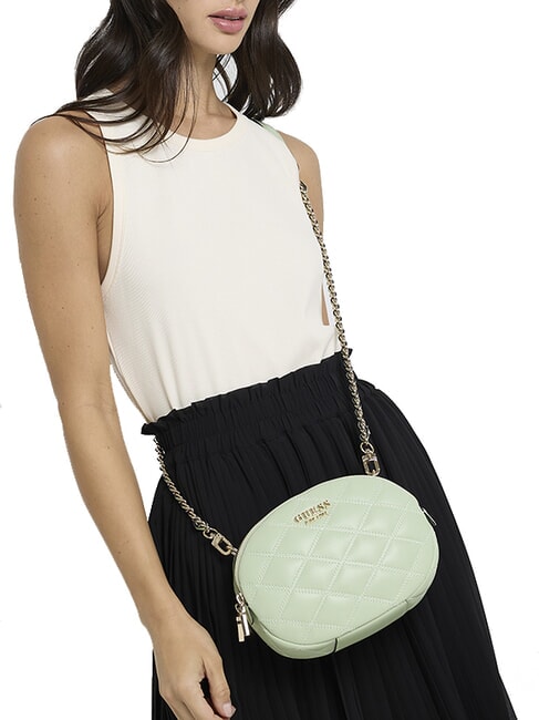 TAMSIN Geantă mică de umăr matlasată celadon - Genți femei