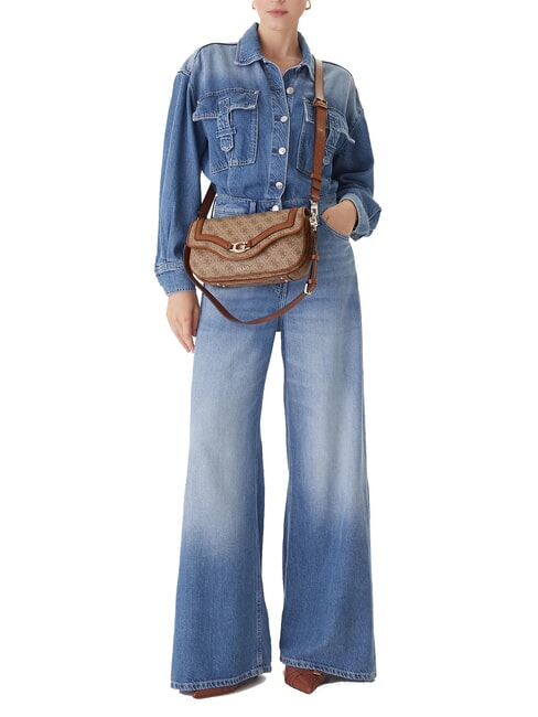 DEA Geantă de umăr cu clapă LOGO LAPTE - Genți femei