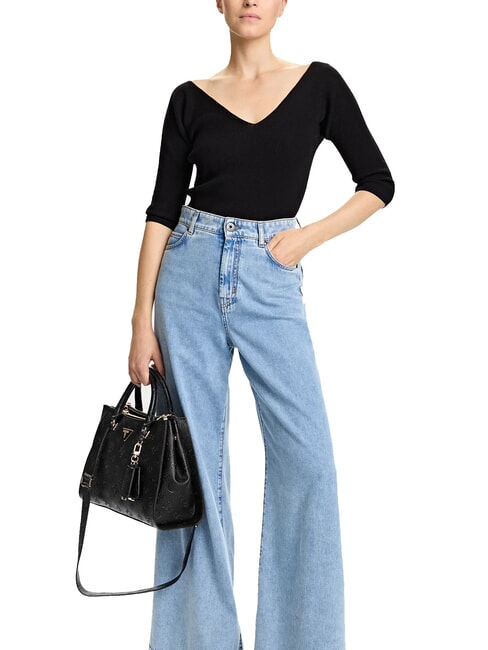 CRESIDIA II Geantă de mână cu curea de umăr logo negru - Genți femei