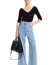 GUESS CRESIDIA II Geantă de mână cu curea de umăr logo negru - Genți femei - 6