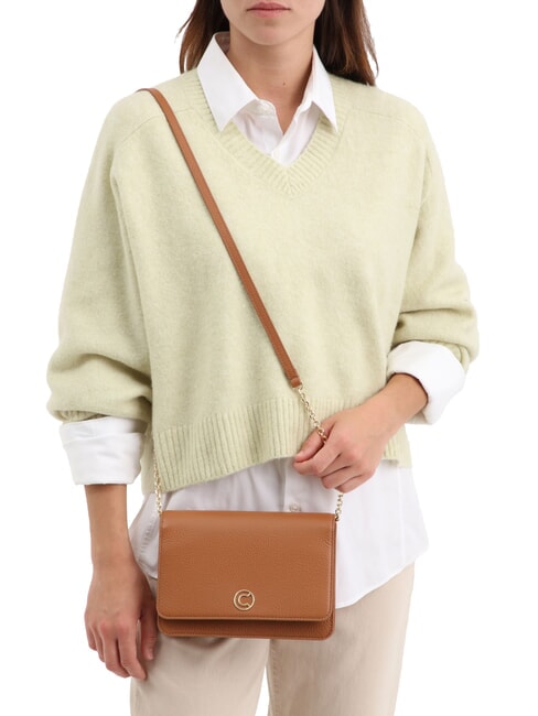 TULIP Geanta de umar din piele ciocanita CUIR - Genți femei