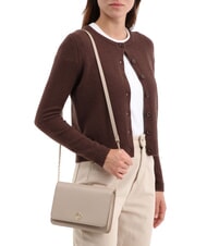 COCCINELLE TULIP Geanta de umar din piele ciocanita roz pudră - Genți femei - 4