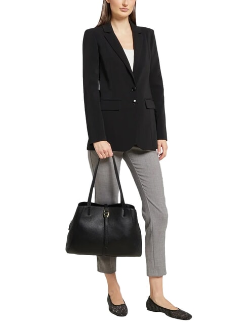 CHARA Geantă de umăr din piele rozete - Genți femei