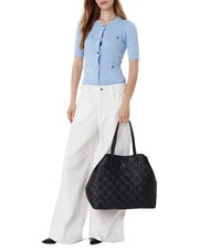 GUESS ADELASIA Geantă de umăr BLACK - Genți femei - 6