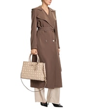 GUESS SILIA 2 Geantă tote cu curea de umăr logo-ul biscuiților - Genți femei - 6