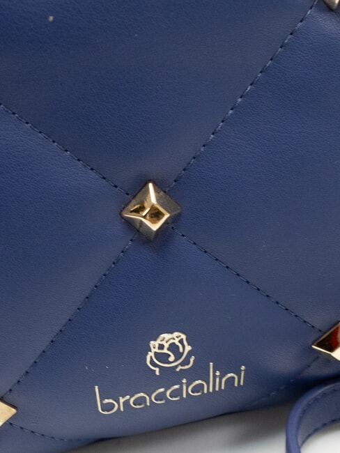 QUILT Geantă de m&acirc;nă, cu curea de umăr albastru - Genți femei