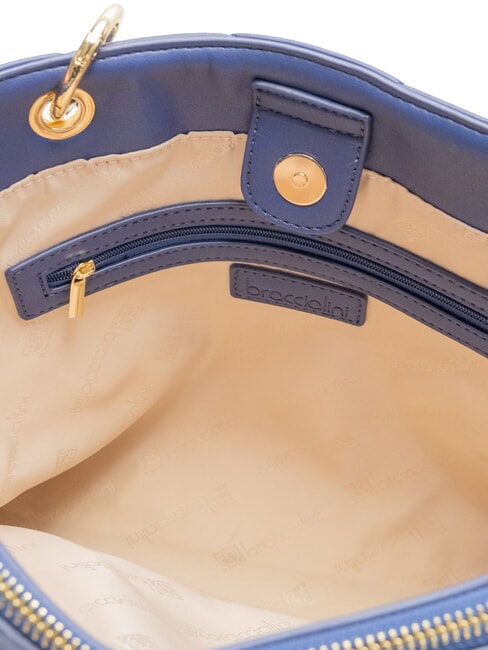 QUILT Geantă de m&acirc;nă, cu curea de umăr albastru - Genți femei