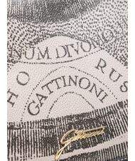 GATTINONI PLANETARIUM Geanta convertibila cu clapa gri deschis monocrom/negru - Genți femei - 3