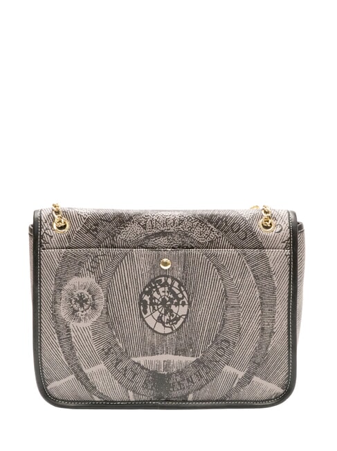 PLANETARIUM Geanta convertibila cu clapa gri deschis monocrom/negru - Genți femei