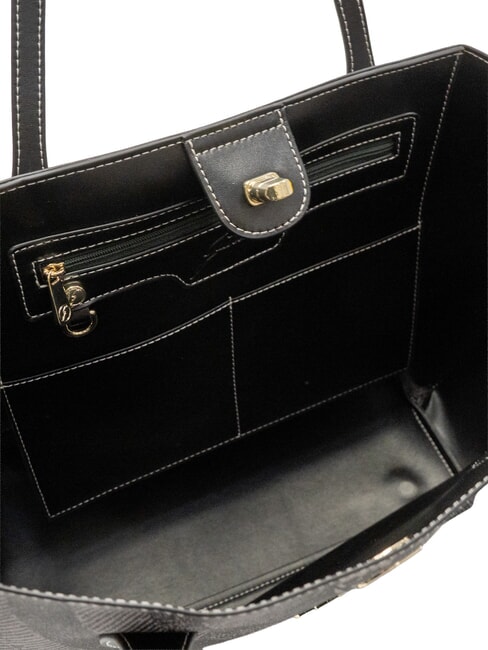 PLANETARIUM Sacoșă de cumpărături gri deschis monocrom/negru - Genți femei