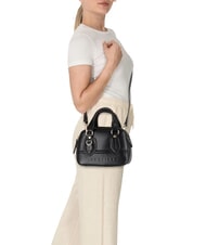 THE BRIDGE DAPHNE Mini geanta portbagaj din piele Negru de aur - Genți femei - 5