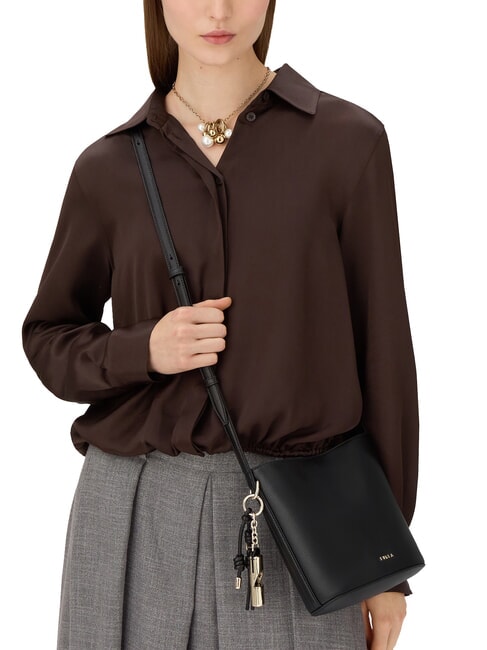 ROXIE Geantă de umăr din piele Ares negru - Genți femei