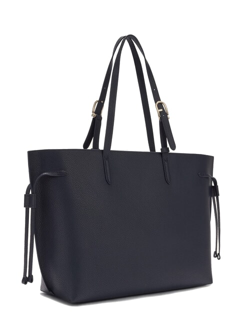 AVA Geantă mare de cumpărături din piele albastru cerneală+albastru cerneală int. - Genți femei